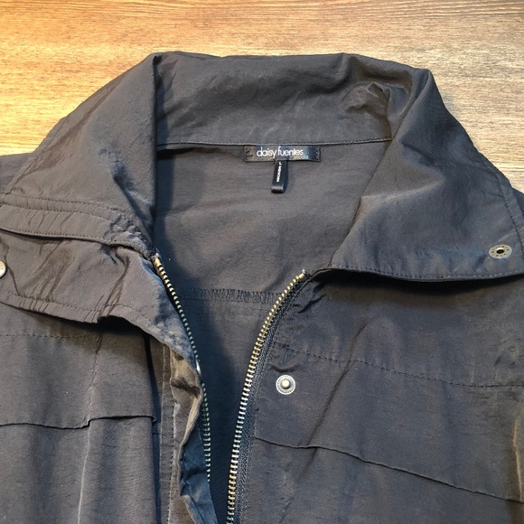 Daisy Fuentes Black Lightweight Coat - Picture 7 of 11